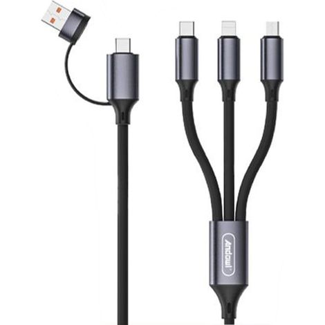 TRADE SHOP - Cavo Di Ricarica Rapida Trasferimento Dati Usb A Micro Usb / Lightning / Type-c Q-sj57 - (1/2)
