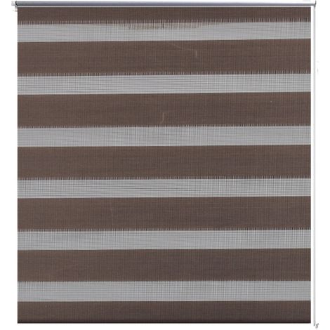 Estor enrollable marrón tamiz 100 x 175 cm cortina de ventana protección visual persiana enrollable 4102107