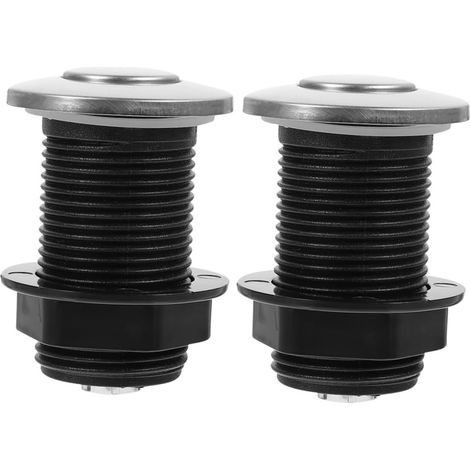 2 Boutons pneumatiques, inox, pour broyeur de déchets (1/5)