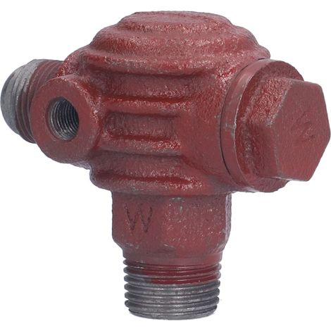 Clapet anti-retour 1/2 pouce en fonte, unidirectionnel, à piston, à faible résistance, pour compresseurs d'air 3 voies