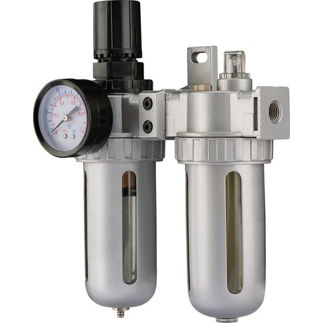 Draper 1/4" BSP Combined Filter, Regulator, and Lubricator Unit (Model 70824) (1/5)