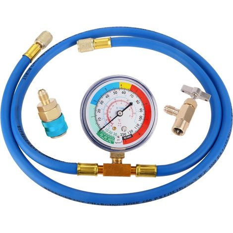 Kit de Recharge réfrigérateur R134A, Tuyau Mesure, jauge Robinet (1/5)