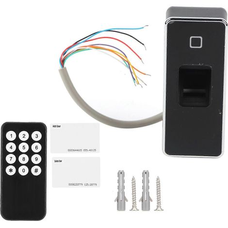 Contrôleur d'accès métallique 125 kHz, lecteur de cartes RFID, système de contrôle d'accès par empreinte digitale étanche (1/4)
