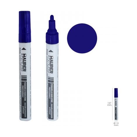 Marker Pen Professional Work Permanent Paint Dunkelblau (1/4)