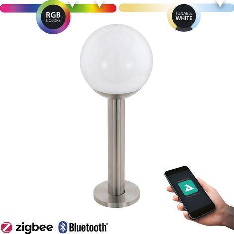 Solar Light Nisia-Z Acier inoxydable H: 52.5cm Ø: 20cm Dimmable IP44 avec connexion Z (1/4)
