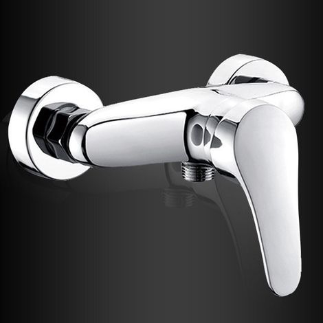 Wholesale all-copper mixing valve shower faucet head set for bathroom bathtubs, mixing hot and cold water faucets -- Shower faucets with downward water flow