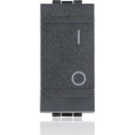BTICINO L4002N - Interruttore 2P 16 Ax 250 Vac - Antracite - LivingLight
