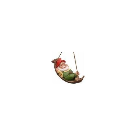 Statue De Nain De Jardin - En Résine Étanche - Pour Extérieur Jardin Pelouse Balcon - Suspension Avec Corde De Chanvre - 1 Pièce (1/5)