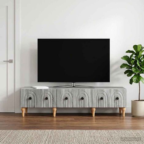 vidaXL Mobile TV Grigio Sonoma 147 x 34,5 x 30 cm Legno (1/5)