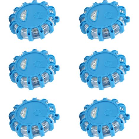 6PCS Lampe LED 12V Bleu Étanche Antipoussière Haute Luminosité Éclairage Secours Voiture Maison Terrain Urgence (1/5)