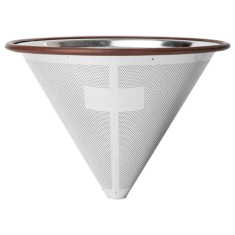 1pièce Filtre à Café Acier Inoxydable Réutilisable Et Facile à Nettoyer Avec Design Compact Pour Utilisation Maison Ou Camping (1/5)