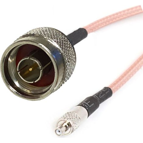 Cable pigtail TS9 con enchufe tipo N de 15 cm RG316 (1/4)