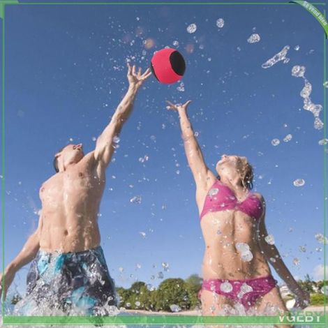 Balle rebondissante d'eau - FAFEICY - Ballon gonflable - Flotte et rebondit - TPR 6 cm - Rouge (1/5)