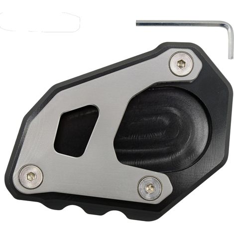 (noir gris) Compatible avec KTM 1050 1090 1190 1290 Adventure Super /R/T/S 2014-2024 : extension de béquille latérale, plaque de support, support pour béquille agrandie. (1/4)