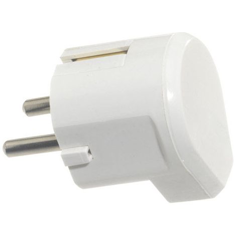 Spina/Spina laterale uscita 16 A. 250 V. Bianco