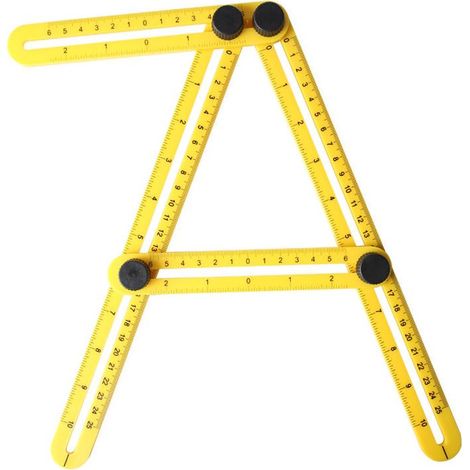 Copiadora de ángulos con reglas deslizantes y abatibles - Para aficionados al bricolaje, constructores y profesionales - (1/5)