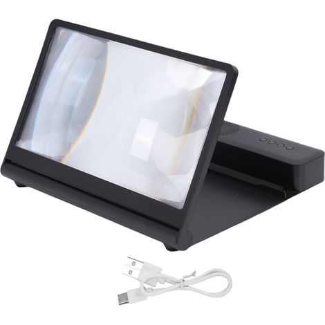 Loupe d'écran de Smartphone avec haut-parleur Bluetooth, agrandisseur de téléphone portable 3D HD pour films, vidéos et jeux (1/5)
