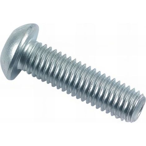 Vis métaux tête bombée 6 pans creux 3 x 25 mm BHC Zinguée - Boite de 200 pcs - Fixtout BHC1090302502B