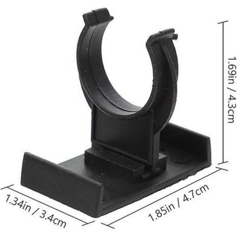 Lot 20 clips noirs – Fixation plinthes meubles – Nivellement pieds – Cuisine – Plastique – Discrets – Résistants (1/2)