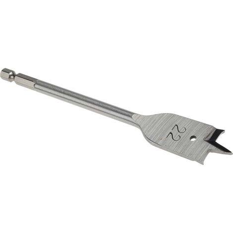 Foret Acier chrome vanadium RS PRO Foret à bois plat 22mm x 152,4 mm ( Prix pour 1 ) (1/3)