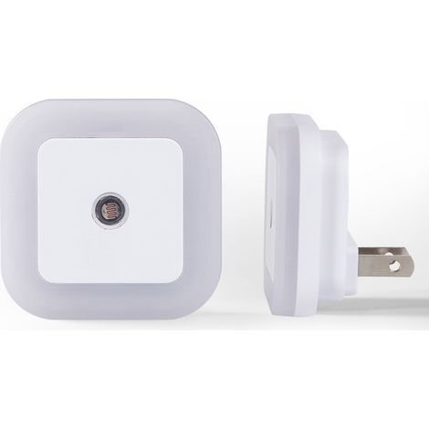 Soft white square LED night light, 6 pieces, color control lamp for bedroom and hallway (1/5)
