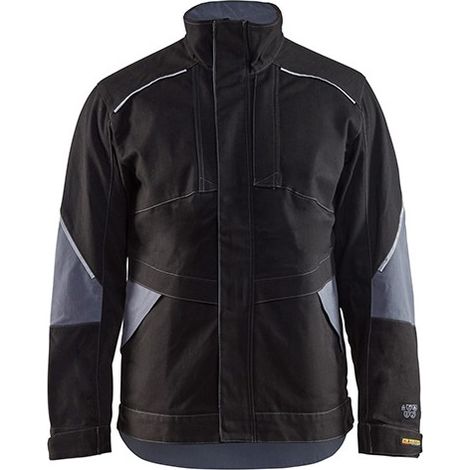 Veste de travail retardant flamme 4061 - Noir/Gris clair XL (1/2)
