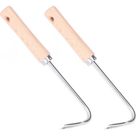 Lot de 2 désherbeurs de jardin légers, efficaces et ergonomiques, pour un travail sans effort. Petit format compact. (1/5)