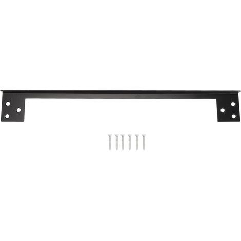 Plaque de garde de verrouille, plaque de garde de verrou, plaque de garde de la porte, plaques d'attaquante de renforcement de sécurité en L, couvrez l'écart entre le verrouillage (7 pouces) (1/5)