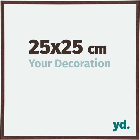 yd. - Cadre photo 25x25 - Brun - Plastique - Annecy