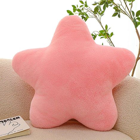 Coussin Étoile - Rembourrage Coton - Pour Chambre Enfants ou Salon - Disponible en 30 40 50 60 cm - Rose (1/2)