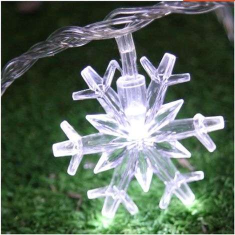 10 mètres 100LED lumières de Noël lampe de flocon de neige (1/3)