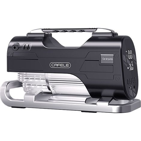 Compresseur à Air Electrique Professionnel - Gonfleur Pneus Voiture - Pression Programmable 8,3 Bar 180W - 24V Allume Cigare - Débit 50L par Min - 4Embouts (1/4)
