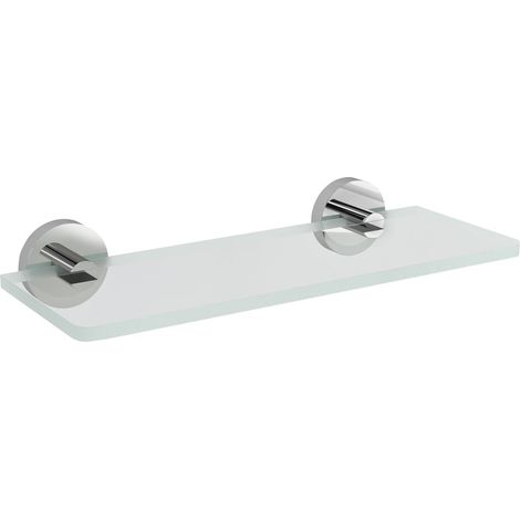 Sapho X-Round - Étagère, longueur 30 cm, verre transparent/chrome XR009-13 (1/2)