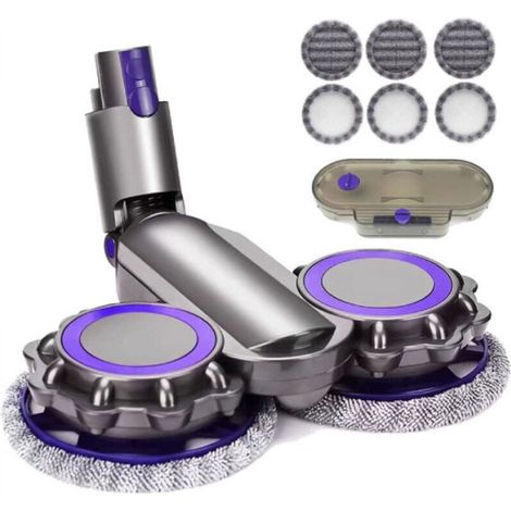 Wet and dry electric mop head compatible with Dyson V6 V7 V8 V9 V10 V11 + water tank + 6 mop heads (1/5)