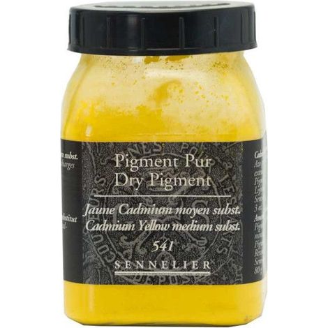 Pigment - SENNELIER - Jaune de cadmium moyen substitut - Pot 200 ml - Pour fabrication peinture - 80 g