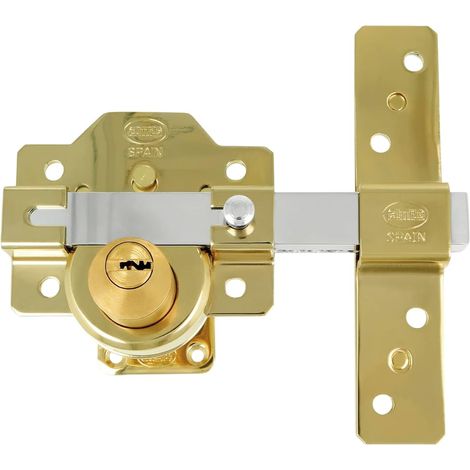 AMIG Verrou haute sécurité 4PLUS 90 x 154 mm Acier Or (1/5)