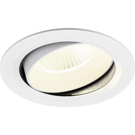 Encastré downlight NUMINOS® MOVE XL intérieur 4000 K 40° IP20 rond blanc - SLV - 1010021