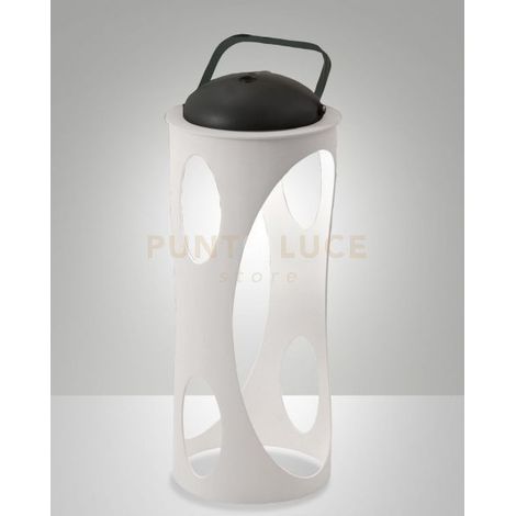 CADDY LAMPADA DA TAVOLO BIANCA RICARICABILE A LED 3W 3000K 320LM DIMMERABILE