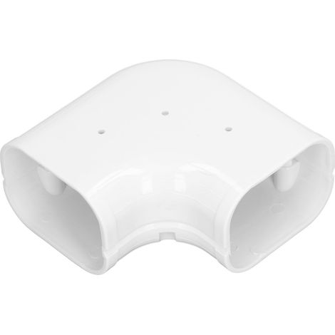 413 Coude horizontal pour unité intérieure et extérieure de climatisation, tuyau en cuivre, rainure décorative, kit de cache-tuyau en PVC, accessoires pour tuyaux de climatisation (1/5)