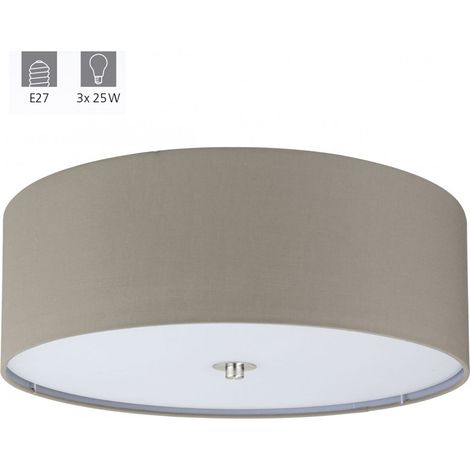 Lampe de plafond Pasteri 47,5cm 47,5 marron taupe - 94919 (1/5)