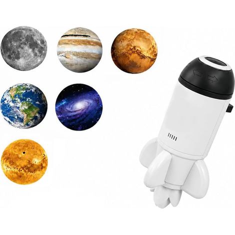 Luce notturna per proiettore a stella della Via Lattea 2 in 1, batteria e ricaricabile tramite USB, lampada per proiettore mini stella per camera da letto Classe energetica A+++ (1/5)