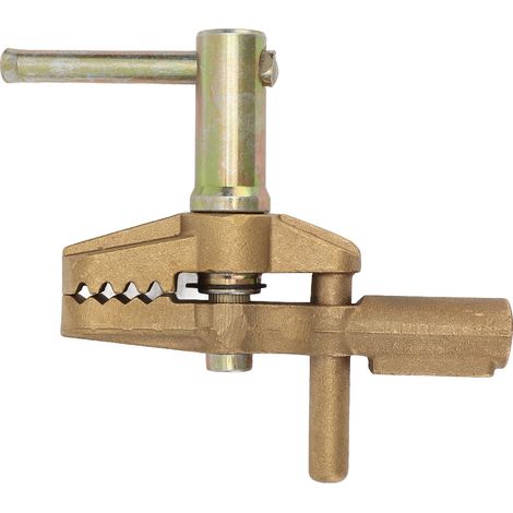 Pince de masse brasée en laiton 800A avec manchon en caoutchouc, excellente conductivité électrique, serre-joint de soudage 35mm (1/5)