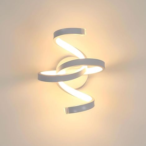 Applique Murale Intérieure LED En Spirale 20W 2200LM 3000K, Blanc (1/5)