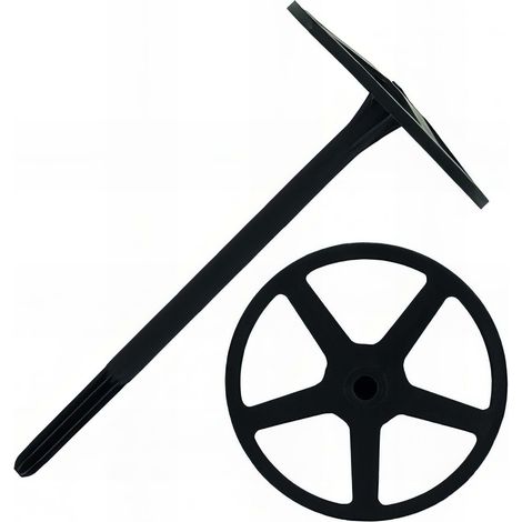 200 fixations noir d'isolant souple sous bardage sans clou, noir - 8 x 140 mm