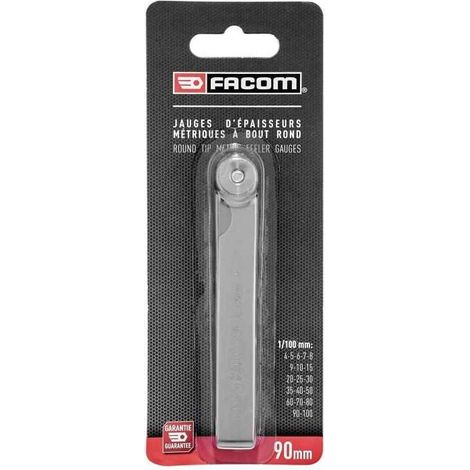 Galga de espesores FACOM plegable 19 láminas acero 90 cm (1/2)