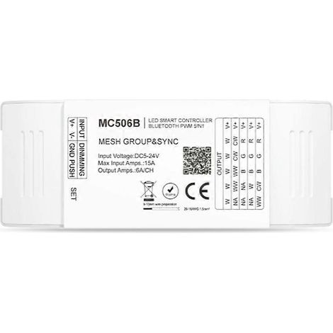 5 en 1 Tuya contrôleur intelligent LED Dimmer Press Terminal 2 4G RF télécommande intelligent Life APP contrôle RGBCW (1/5)