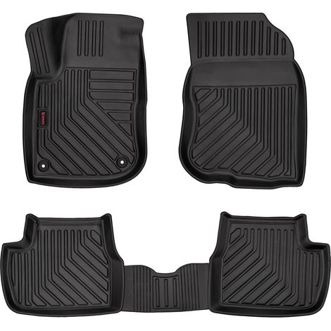 3D-Gummifußmatten für Peugeot 2008 I (Crossover, 2013–2019) – 5 cm Rand