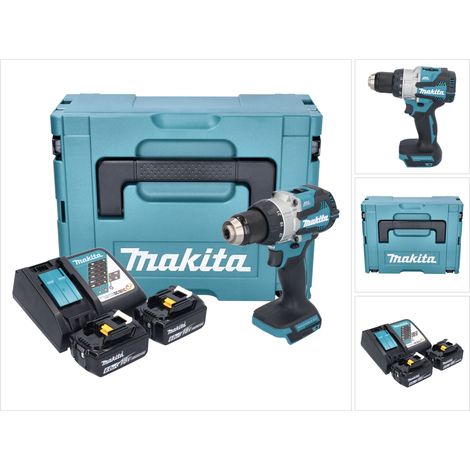 Trapano avvitatore a batteria Makita DDF 489 RGJ 18 V 73 Nm brushless + 2x batteria ricaricabile 6,0 Ah + caricabatterie + Makpac