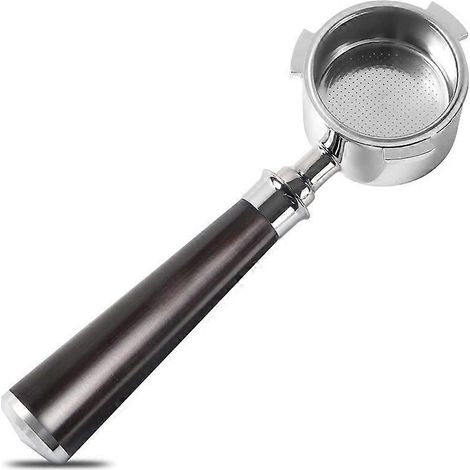 51-mm-3-Ohr-Filterhalter aus Edelstahl mit Holzgriff und Filter. (1/5)