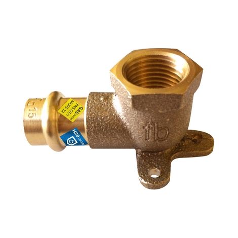 GOMITO FLANGIATO F X FIL. RP ACQUA/GAS- Diam. 22 x 3/4- FRABO- pezzi 1